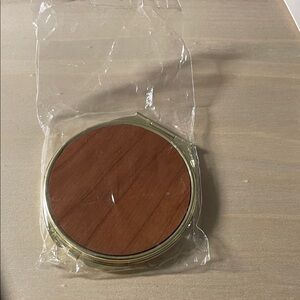 Elegant Brown and Gold Coaster Set